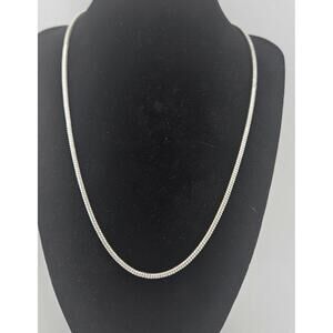 19.5in Silver Tone Snake Chain---Read description